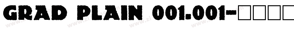 Grad Plain 001.001字体转换